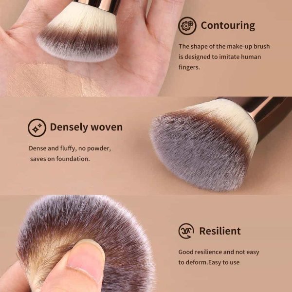 MAANGE Professional Wholesale 16pcs Double-ended Brush Eye Shadow Loose Powder Foundation Liquid Private Label Makeup Brush Set