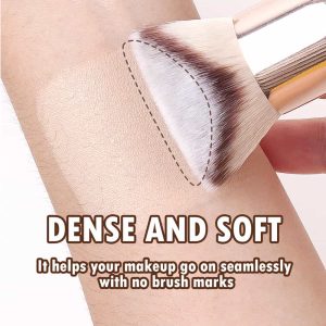 MAANGE Single Makeup Brush High Quality logo Triangular Surface Design Foundation Contouring Custom Makeup Brushes - 图片 5