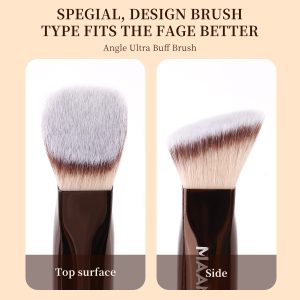 19pcs Private Label Luxury Makeup Brush ODM High Quality  Vegan Makeup Brushes 2 Powder Puff Custom Makeup Brush Set - 图片 3