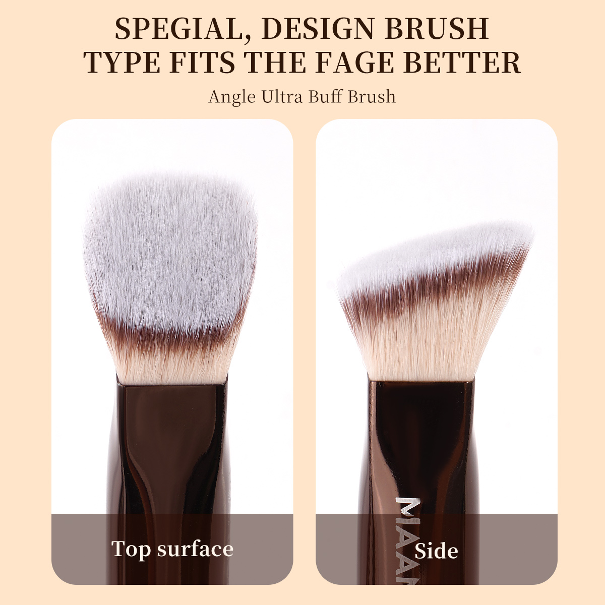 19pcs Private Label Luxury Makeup Brush ODM High Quality  Vegan Makeup Brushes 2 Powder Puff Custom Makeup Brush Set - 图片 3