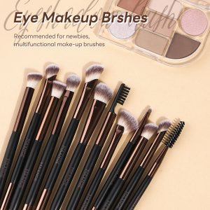 MAANGE Custom Logo OEM&ODM 17pcs Cosmetic Brush Set Foundation Loose Powder Contour Concealer Eyeshadow Makeup Brush Set - 图片 6