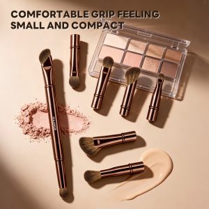 MAANGE Hot Sale Private Label 6-in-1 Makeup Brush Wholesale Cruelty Free Handmade Professional Foundation Single Makeup Brush - 图片 5