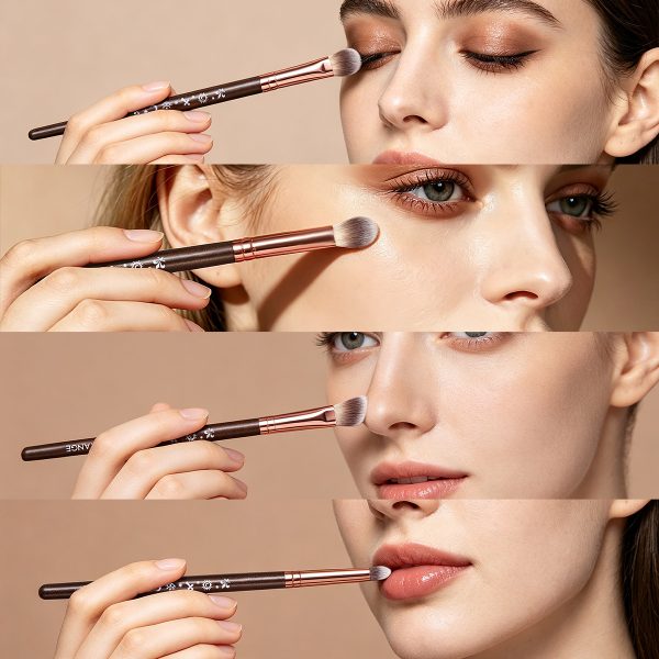 MAANGE Custom OEM&ODM 8PCS Facial Brush Profesional Eyeshadow Makeup Brush Private Label Customizable Makeup Brush Kit