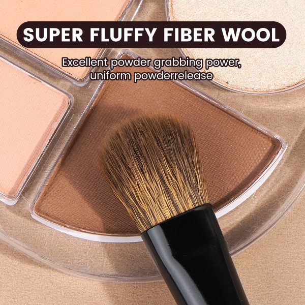 MAANGE Professional 7pcs Double-ended Makeup Brush Set Loose Powder Eyes Foundation Facial Brush Makeup Tools