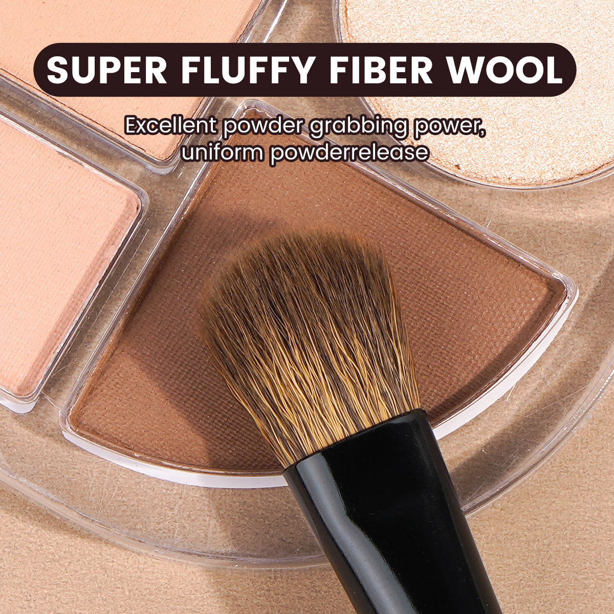 MAANGE Professional 7pcs Double-ended Makeup Brush Set Loose Powder Eyes Foundation Facial  Brush  Makeup Tools - 图片 2