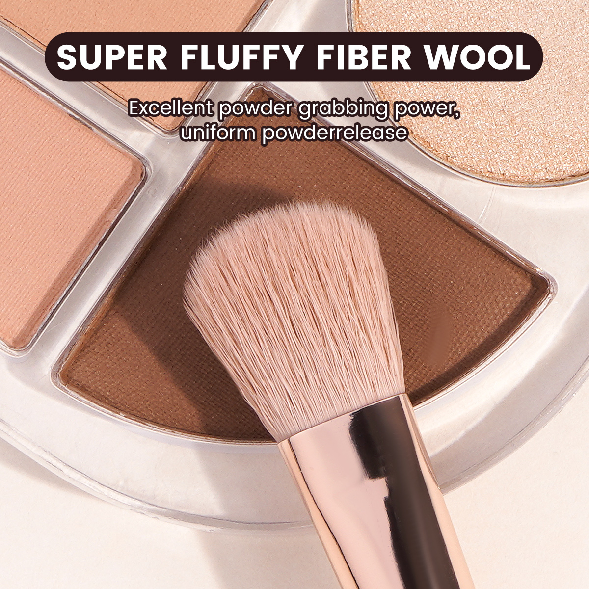 MAANGE Professional 7pcs Double-ended Makeup Brush Set Loose Powder Eyes Foundation Professional Makeup Brush Set - 图片 3