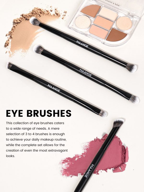 MAANGE Wholesale 12pcs Double-ended Makeup Brushes Set Foundation Powder Blending 12PCS Professional Makeup Brushes Set