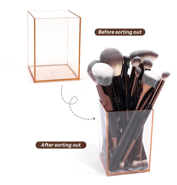 MAANGE Custom Logo OEM&ODM 17pcs Cosmetic Brush Set Foundation Loose Powder Contour Concealer Eyeshadow Makeup Brush Set