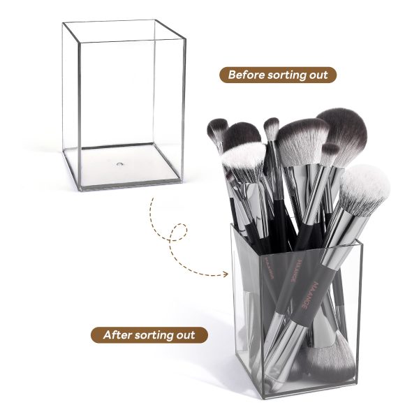 MAANGE Custom OEM&ODM 17pcs Cosmetic Brush Set Foundation Loose Powder Contour Concealer Eyeshadow Professional Makeup Brush Set