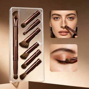 MAANGE Hot Sale Private Label 6-in-1 Makeup Brush Wholesale Cruelty Free Handmade Professional Foundation Single Makeup Brush - 图片 6