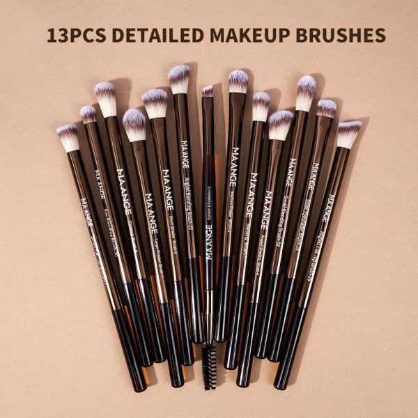 MAANGE Wholesale 16pcs Makeup Brush Makeup Box Foundation Loose Powder Eyeshadow Contouring Facial Makeup Brush Set