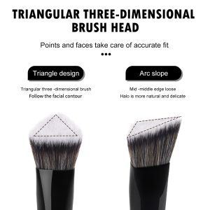 12PCS Double-ended Makeup Brushes Set 1 Powder Puff Professional  Foundation Powder Blending Eye Makeup Brushes Set - 图片 2