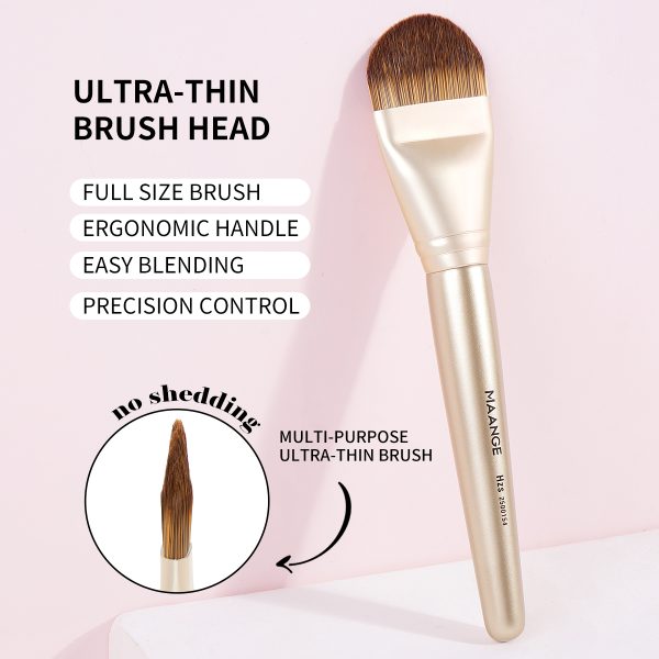 MAANGE Custom Logo OEM&ODM Private Label Flat Foundation Brush for Liquid Wholesale Soft Full Coverage Makeup Brushes