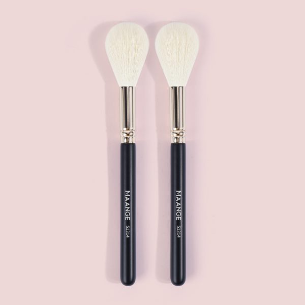 MAANGE 2pcs Makeup Brush Set Loose Powder Blush Contouring Custom logo Private Label Professional Makeup Brush Set