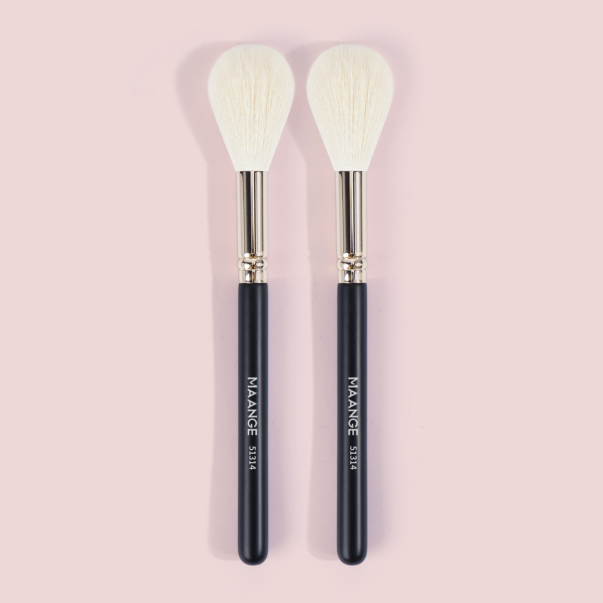 MAANGE 2pcs Makeup  Brush Set Loose Powder Blush Contouring Custom logo Private Label Professional Makeup Brush Set - 图片 2