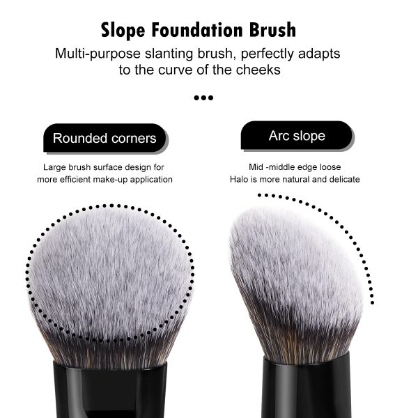 MAANGE Wholesale Hot Selling Custom Logo Dual-Ended Foundation Concealer Loose Powder Blush Single Makeup Brush