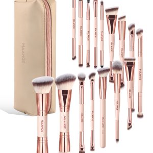 MAANGE Wholesale Custom OEM&ODM 16pcs Double-ended Brush EyeShadow Loose Powder Foundation Professional Makeup Brush Set