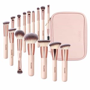 MAANGE Wholesale 15PCS Cosmetics Brushes Cosmetic Bag Private Label & Customizable Makeup Tools Professional Makeup Brush Set