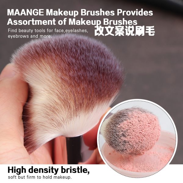MAANGE Wholesale 15PCS Cosmetics Brushes Brush Cleaner Powder Puff  Customizable Makeup Tools Professional Makeup Brush Set