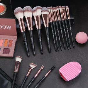 MAANGE Wholesale 15PCS Cosmetics Brushes Brush Cleaner Powder Puff  Customizable Makeup Tools Professional Makeup Brush Set - 图片 6