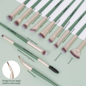 MAANGE Professional Makeup Set 18pcs  Eyeliner Eyebrow Foundation Concealer Face Brushes Makeup Brush Makeup Tools - 图片 3