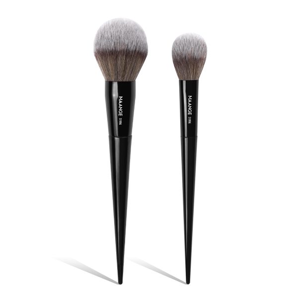 MAANGE Wholesale 2pcs Makeup Brush Private Label Loose Powder Blush Makeup Brush Professional Makeup Brushes
