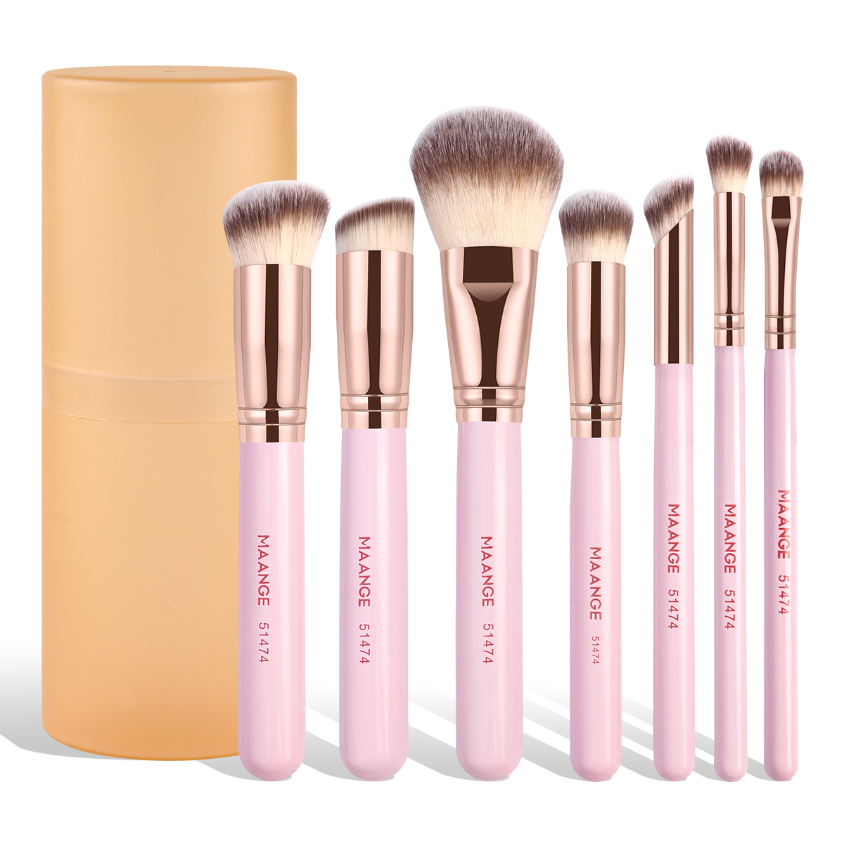 MAANGE Wholesale 7pcs Makeup Brush Set  Foundation Contouring Eyeshadow Brushes  Face Professional Makeup Brushes - 图片 1