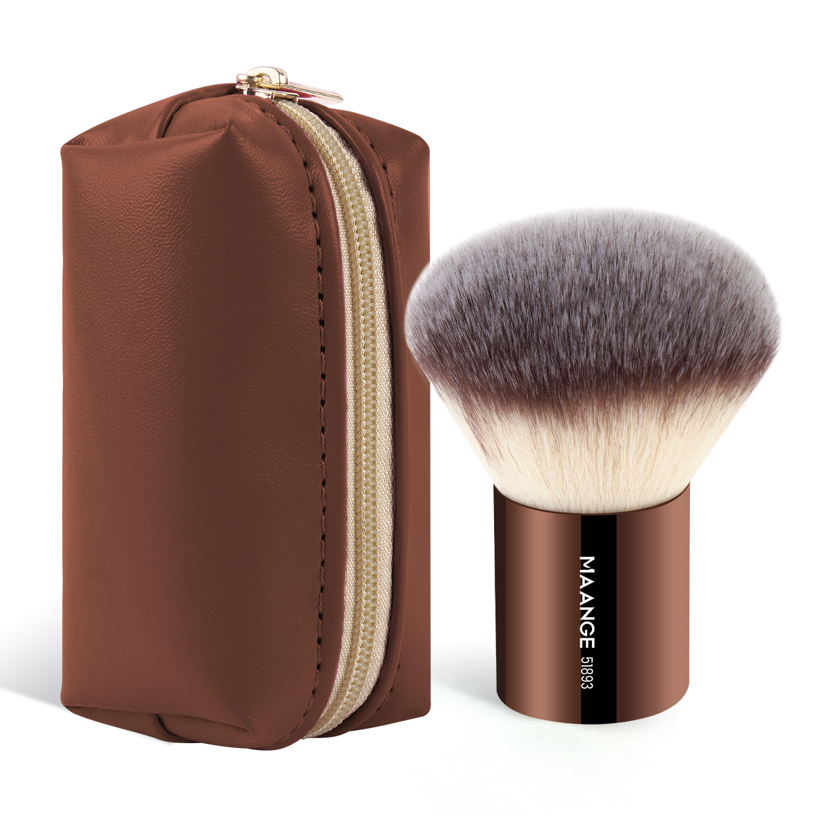 MAANGE Wholesale Custom OEM&ODM Single Loose Puff Makeup Brush  Makeup Bag Professional Makeup Brush - 图片 1