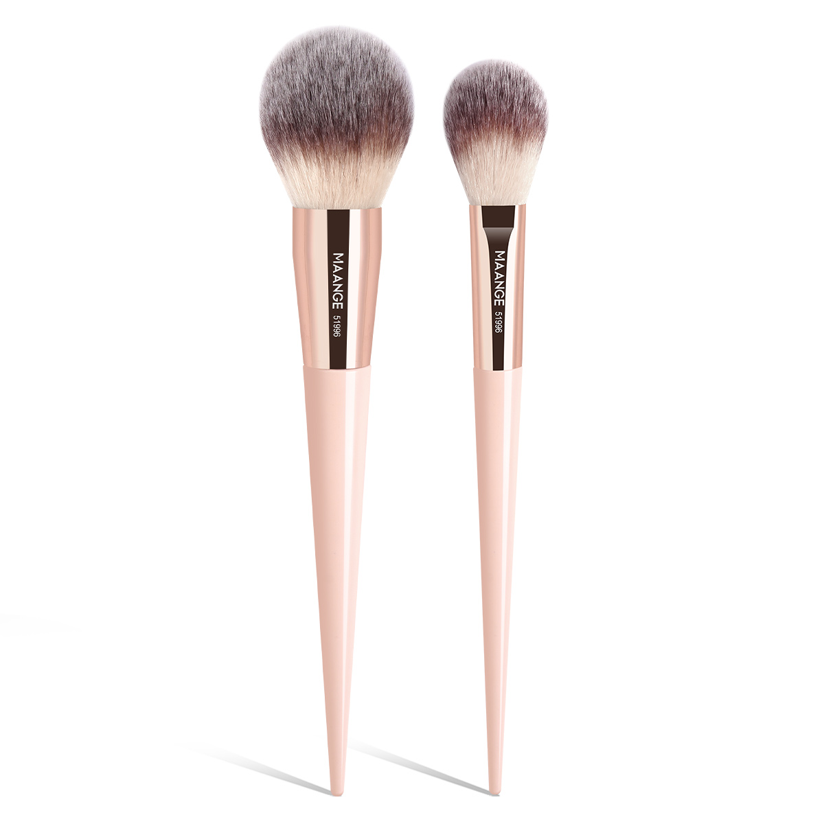 MAANGE Custom Logo OEM&ODM  2pcs Makeup Brush Private Label Loose Powder Makeup Brush Professional Makeup Brushes - 图片 1