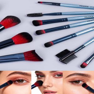 MAANGE Wholesale 12pcs Makeup Brushes Set Professional  Foundation Powder Blending Eyeshadow Professional Makeup Brushes Kit - 图片 4