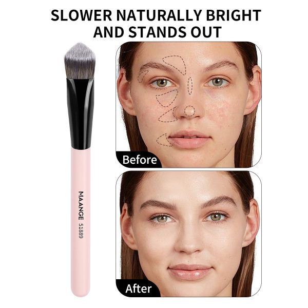 MAANGE Professional Custom Soft Bristles  Contour Highlights Makeup Brush Wholesale  Comfortable Handle Facial Makeup Brush