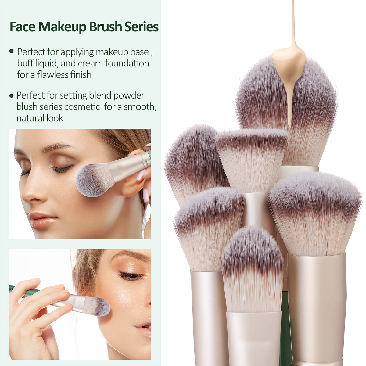 MAANGE Professional Makeup Set 18pcs  Eyeliner Eyebrow Foundation Concealer Face Brushes Makeup Brush Makeup Tools - 图片 4