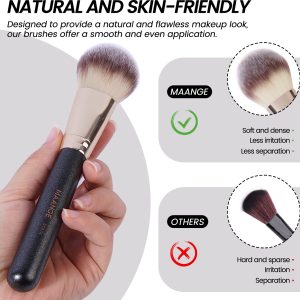 MAANGE Wholesale 7pcs Makeup Brush Set  Foundation Contouring Eyeshadow Brushes  Face Professional Makeup Brush Set - 图片 4
