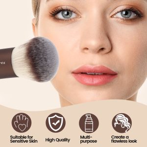 MAANGE Wholesale Custom OEM&ODM Single Loose Puff Makeup Brush  Makeup Bag Professional Makeup Brush - 图片 2