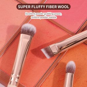 MAANGE Custom OEM&ODM Professional  5PCS Makeup Brush Set Synthetic Hair  Contour Powder Blushing Eye Makeup Brushes Set - 图片 8