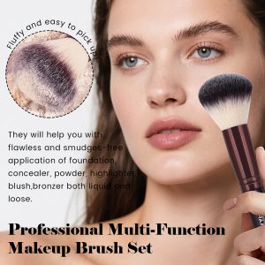 MAANGE Cosmetics Brush Face Beauty Tools  Professional Foundation Blush Contouring Eyeshadow Brush 30pcs Makeup Brush Set - 图片 4