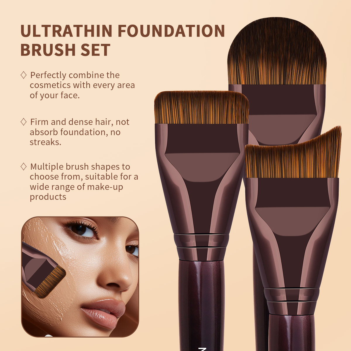 MAANGE Wholesale Custom Logo OEM&ODM 12pcs Makeup Brush Set Foundation Blush Powder Eye 12PCS Professional Makeup Brushes Set - 图片 7