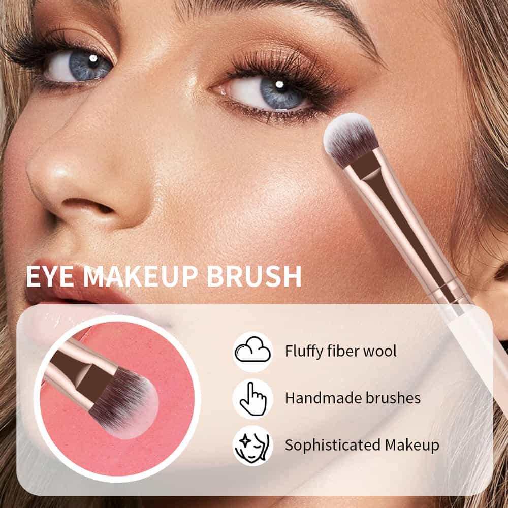 MAANGE Custom OEM&ODM Professional  5PCS Makeup Brush Set Synthetic Hair  Contour Powder Blushing Eye Makeup Brushes Set - 图片 9