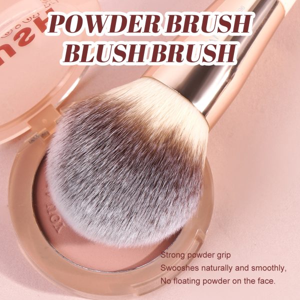 MAANGE Custom Logo OEM&ODM  2pcs Makeup Brush Private Label Loose Powder Makeup Brush Professional Makeup Brushes