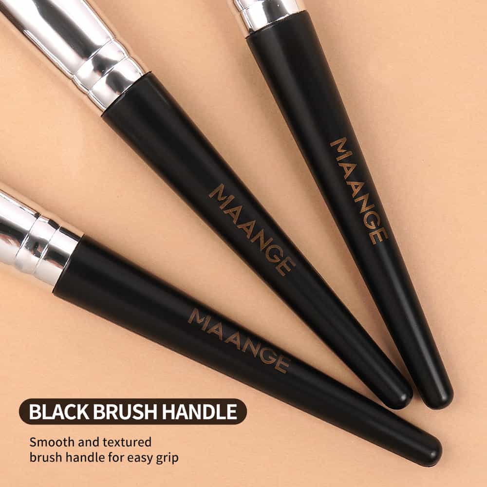 MAANGE Custom OEM&ODM 3pcs Makeup Brushes Foundation Loose Puff Contouring Professional Makeup Brush Set - 图片 3