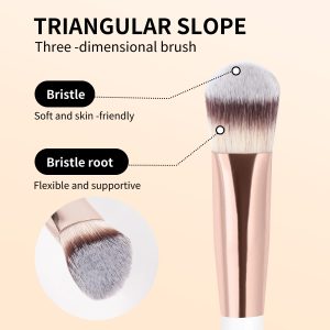 MAANGE Professional Custom Soft Bristles  Contour Highlights Makeup Brush Wholesale  Comfortable Handle Face Makeup Brush - 图片 4