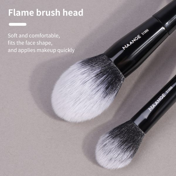 MAANGE Wholesale 2pcs Makeup Brush Private Label Loose Powder Makeup Brush Professional Makeup Brush