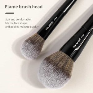 MAANGE Wholesale 2pcs Makeup Brush Private Label Loose Powder Blush Makeup Brush Professional Makeup Brushes - 图片 4