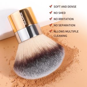 MAANGE Private Label Professional Loose Puff Brush Liquid Foundation Makeup Large Single Makeup Brush - 图片 4