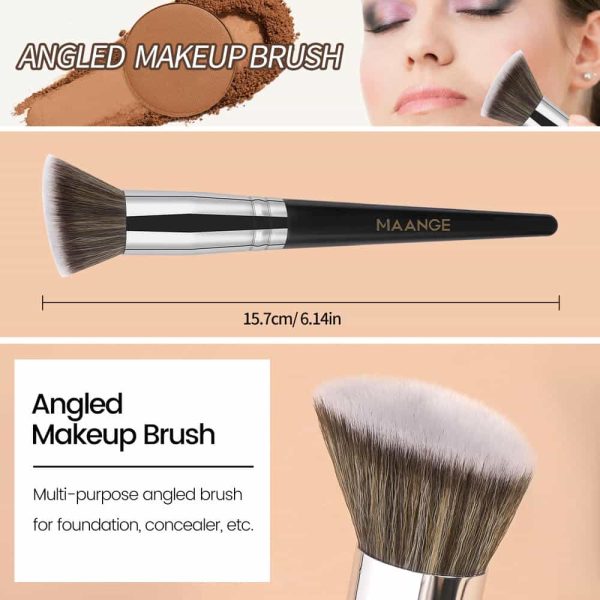 MAANGE Custom OEM&ODM 3pcs Makeup Brushes Foundation Loose Puff Contouring Professional Makeup Brush Set