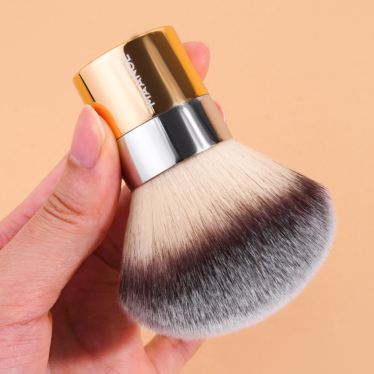 MAANGE Private Label Professional Loose Puff Brush Liquid Foundation Makeup Large Single Makeup Brush - 图片 6