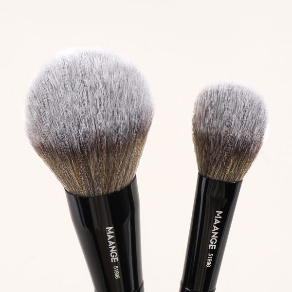 MAANGE Wholesale 2pcs Makeup Brush Private Label Loose Powder Blush Makeup Brush Professional Makeup Brushes