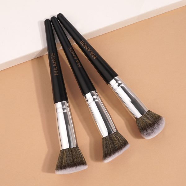 MAANGE Custom OEM&ODM 3pcs Makeup Brushes Foundation Loose Puff Contouring Professional Makeup Brush Set