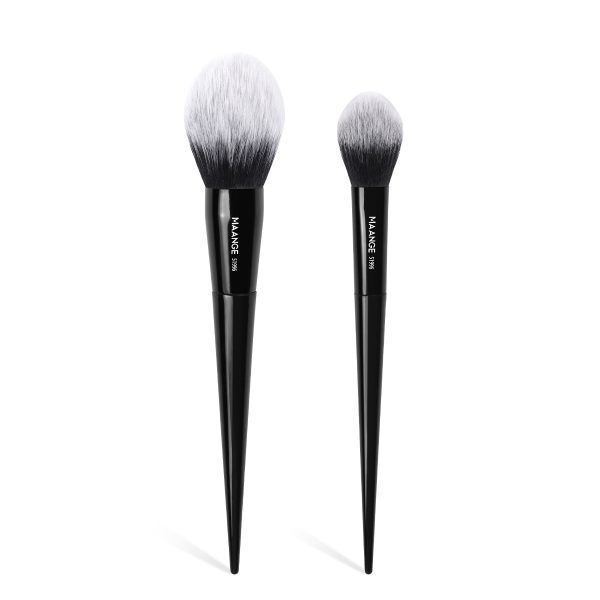 MAANGE Wholesale 2pcs Makeup Brush Private Label Loose Powder Makeup Brush Professional Makeup Brush