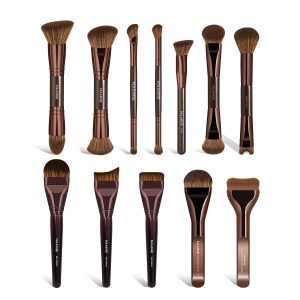 MAANGE Wholesale Custom Logo OEM&ODM 12pcs Makeup Brush Set Foundation Blush Powder Eye 12PCS Professional Makeup Brushes Set